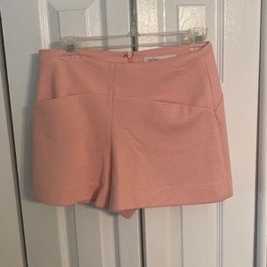 BCBG high waisted coral shorts. NWT